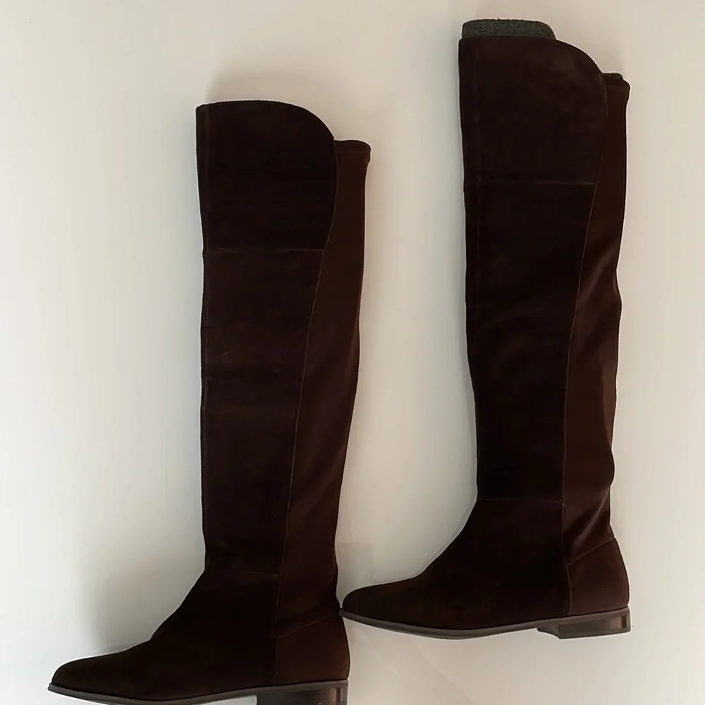 Riley Split Suede Over the Knee Boots